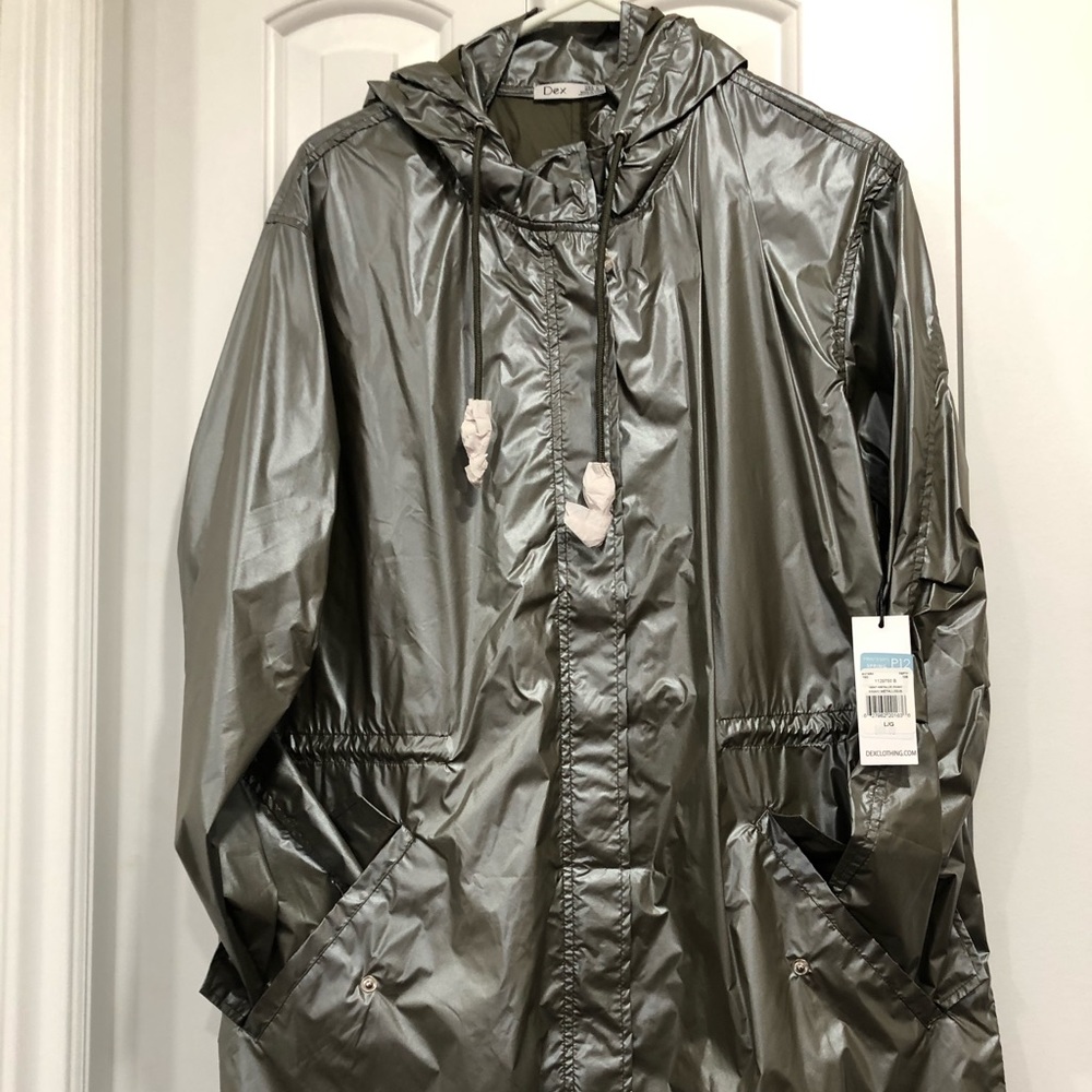 Dex hooded windbreaker raincoat